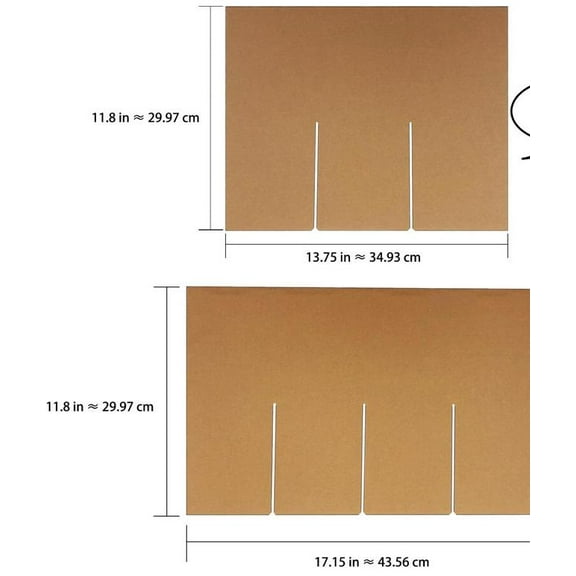 LOLIPPYY 2-Pack Cardboard Dividers for Moving Boxes, Wine Glass and Bottle Glassware Organizer, Kitchen Storage and Packing Solution