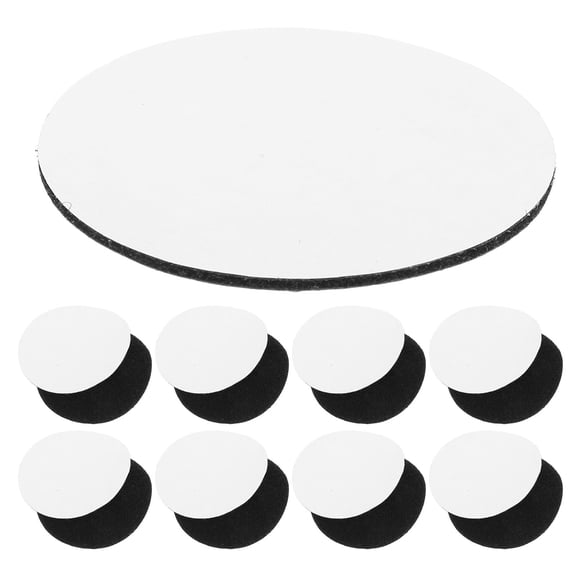 LOLIPPYY 20 Pairs Removable Adhesive Hook and Carpet Stickers Anti- Dots for Household Use, Black