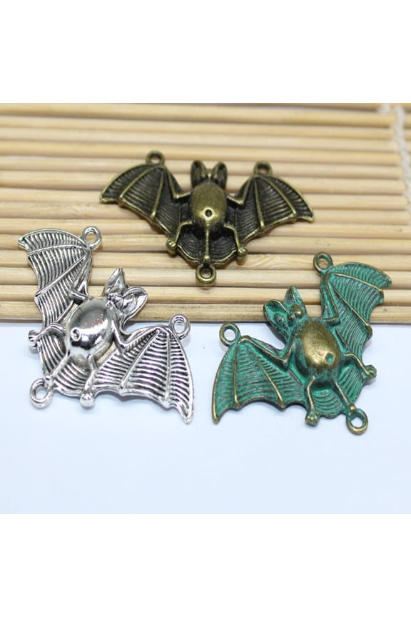 20 Pcs Alloy Bat Charms for Jewelry Making, Craft Supplies and Cosplay Accessories