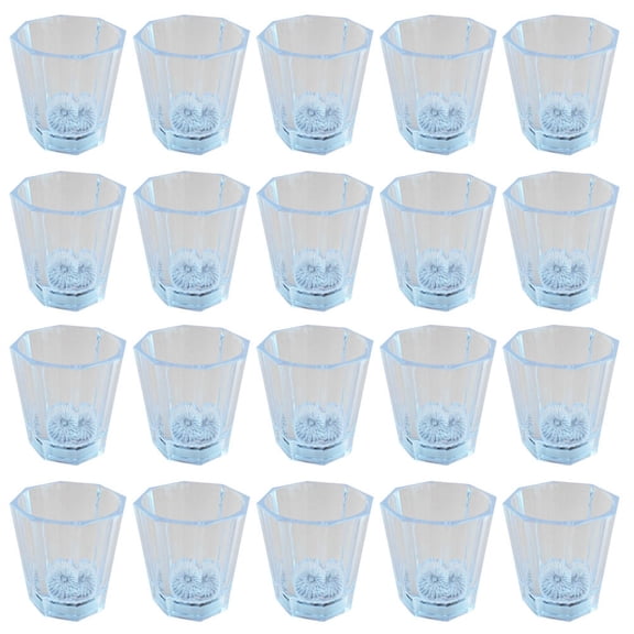 LOLIPPYY 20 Pcs Creative Colorful LED Cup Water Induction Flashing -Up Octagon Cup for Restaurant Wedding Party Bar