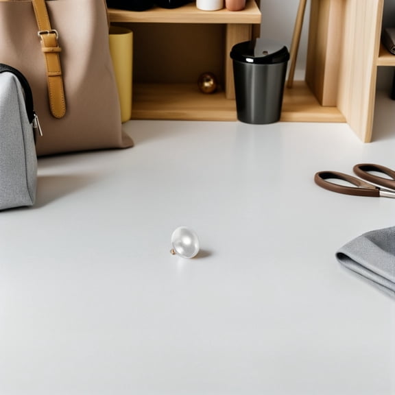 LOLIPPYY 20 Pcs Decorative Dome Buttons for Clothing Sewing in White Stylish Design