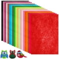 thumbnail image 1 of LOLIPPYY 20 Pieces Multi-Colored Felt Craft Sheets Stiff Fabric for Adult Projects and Crafts, 1 of 8