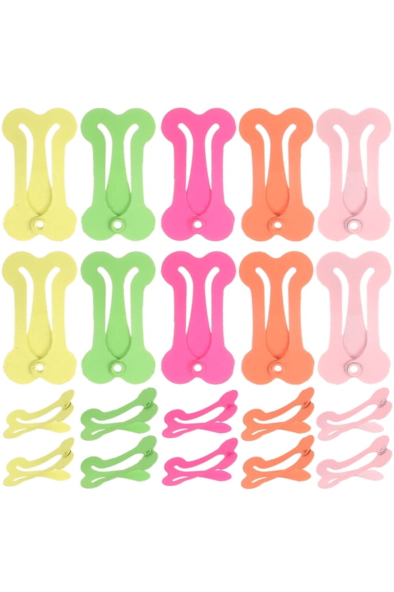 20 Pcs Mini Hair Clip Metal Assorted Color For Role Playing Party Girls