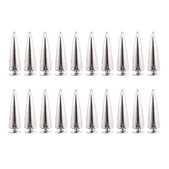 LOLIPPYY 20 Pieces Punk Rivet Metal for Fashion Clothing Design and Accessories Decoration
