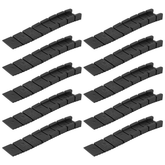 LOLIPPYY 20 Pcs Stackable Furniture Leveling Shims Black ABS Furniture Stabilizers DIY