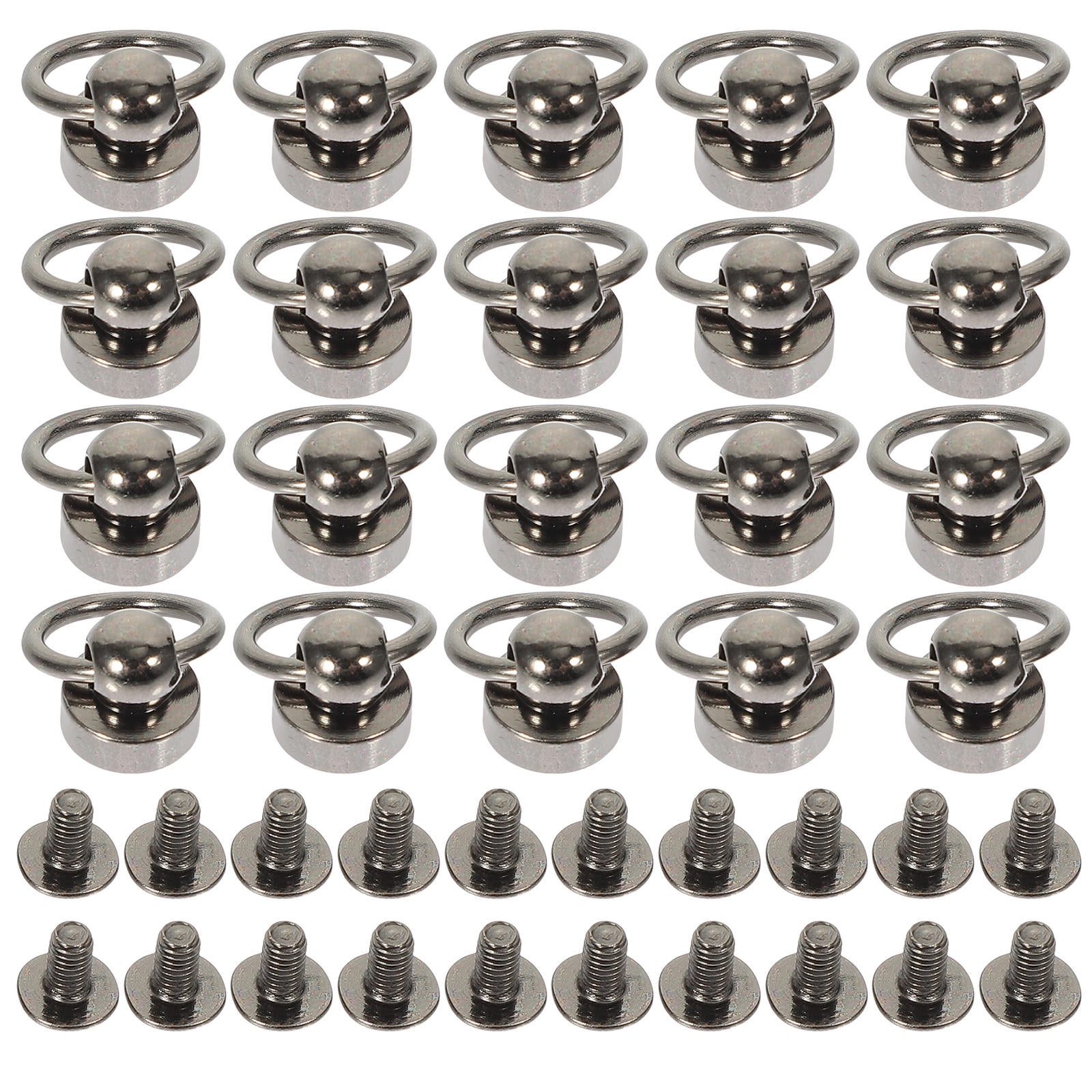 LOLIPPYY 20 Sets Screw Rivets for Diy Enthusiasts and Leatherworkers with Treatment