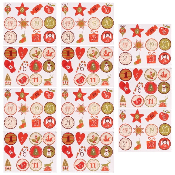 LOLIPPYY 20 Sheets Sealing Stickers Multi Paper Round Stickers for Families