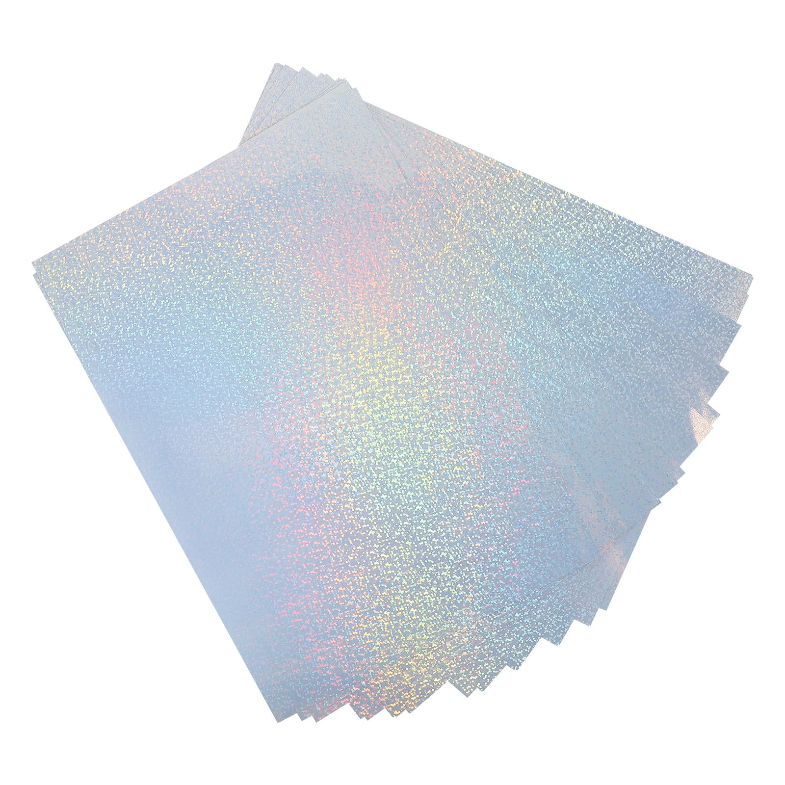 LOLIPPYY 20 Sheets Water-Proof Vinyl Decals Holographic Stickers Shapes ...