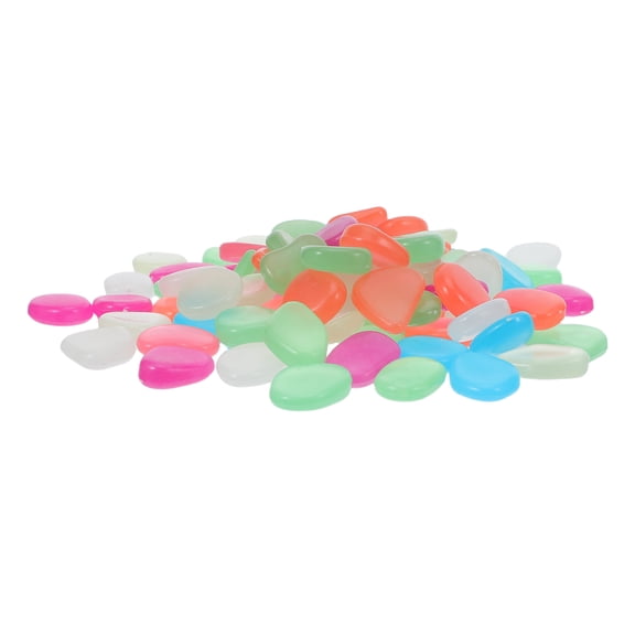 LOLIPPYY 200Pcs Glow in The Dark Rocks Outdoor Garden Path Pebbles for Landscaping