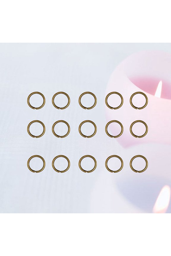 200Pcs Golden Split Rings Open Key Chain Circles Metal Craft Jewelry Connectors