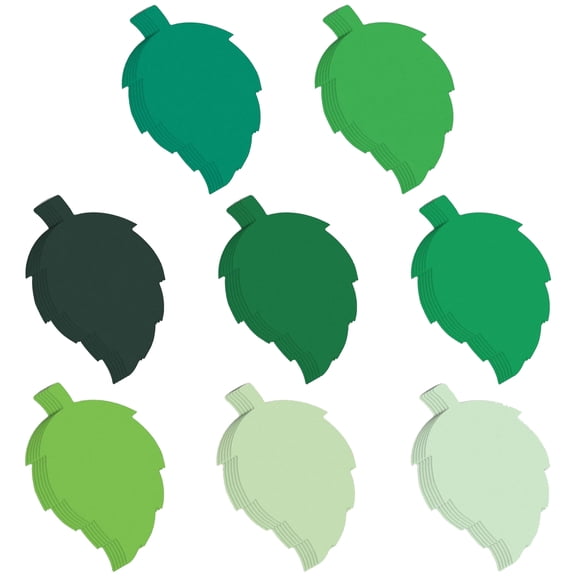 LOLIPPYY 200Pcs Green Leaf Cutouts Paper Leaves for Bulletin Board Crafts and Spring Decor