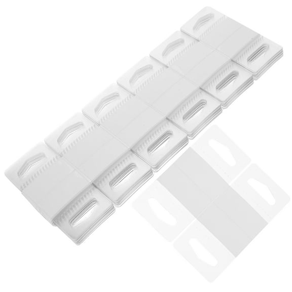 LOLIPPYY 200Pcs Hanging Display Tabs White Merchandise Tags for Store Display Environment