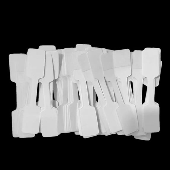 LOLIPPYY 200Pcs Jewelry Price Tags for Rings and Necklaces White Self Adhesive Labels