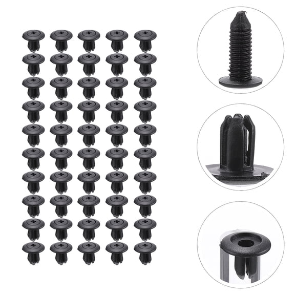 LOLIPPYY 200Pcs Kick Plate Trim Fastener Retainer Clip for Dishwasher Black Plastic Material