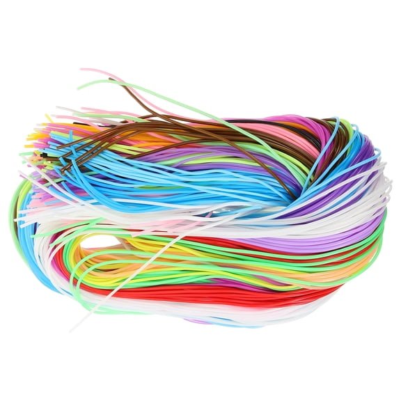 LOLIPPYY PVC Cord Assorted Color for Craft Use, Durable and Versatile 200Pcs