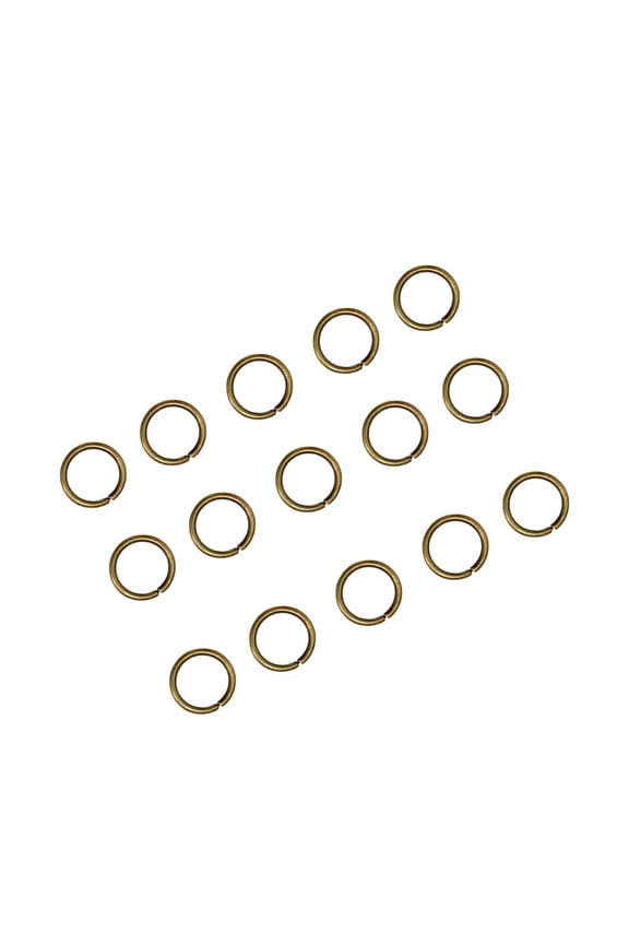 200Pcs Lightweight Stainless Steel Key Chain Circle Golden for Crafts and Keys