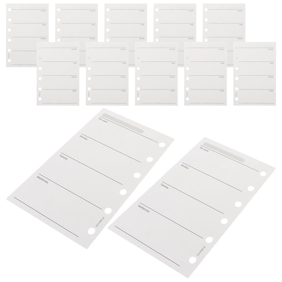 LOLIPPYY 200Pcs Personal Planner Refill A7 Loose Leaf Sheets for 6 Hole Binder with Bleed Resistant Paper