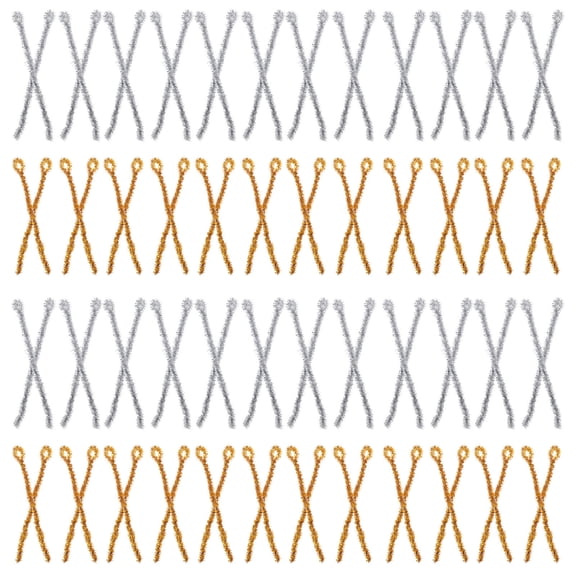 LOLIPPYY 200Pcs Pipe Cleaners Glittery Chenille Craft Sticks Iron for Craft Making