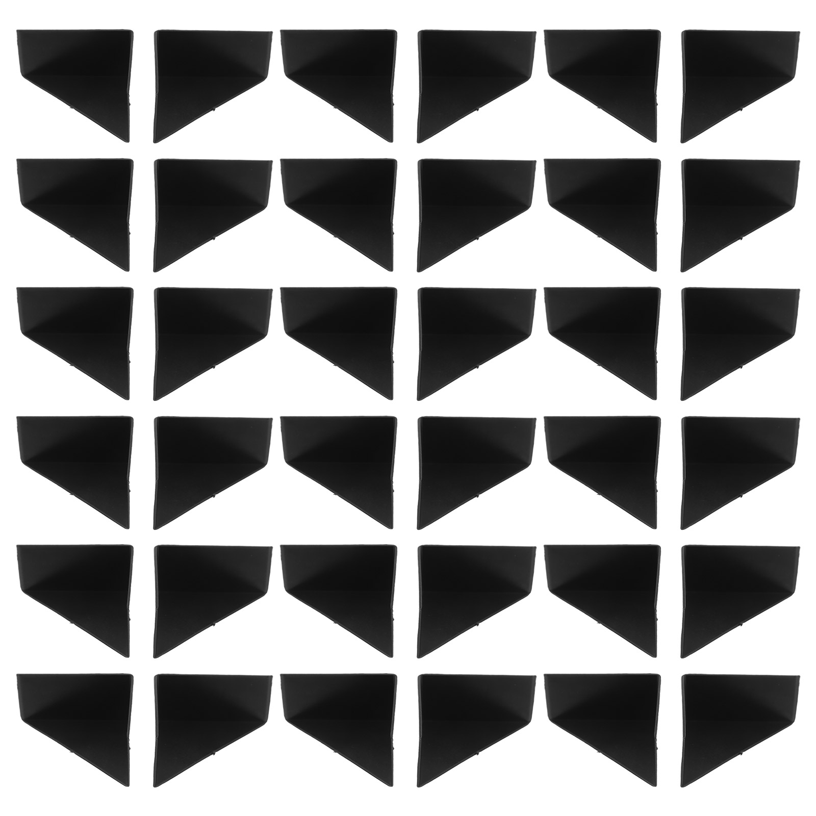 LOLIPPYY 200Pcs Plastic Picture Frame Corner Protectors Black for Home Use and Shipping Protection