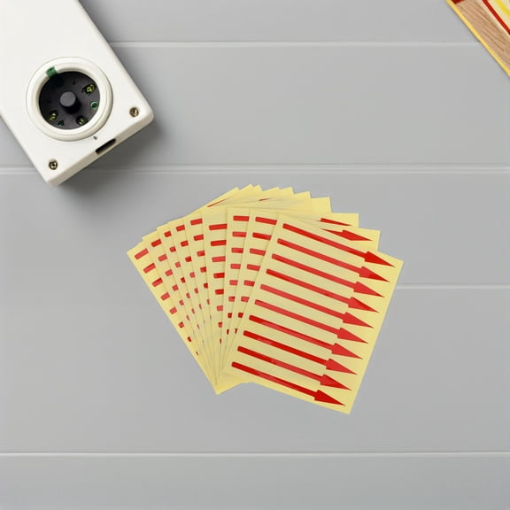 LOLIPPYY 200Pcs Easy Apply Red Direction Arrow Stickers for Instrument Panel Use