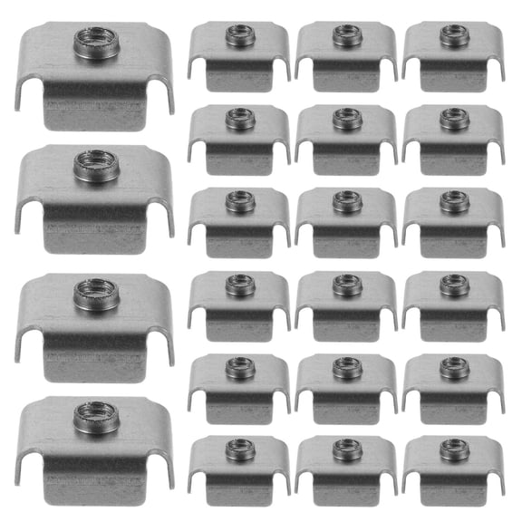 LOLIPPYY 200Pcs Sheet Metal Weld Tube Nut Plated Silver Quick Install Threaded Insert for Structure