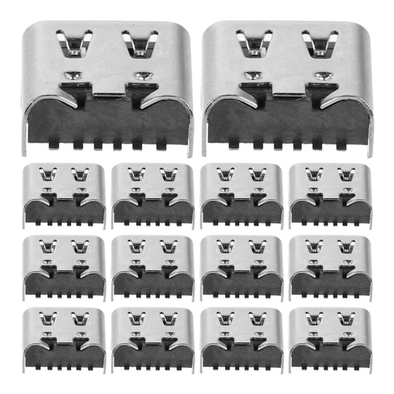 LOLIPPYY 200 Pieces USB 3.1 Type C 6 Socket Connectors for Electronics Repair and Device Assembly