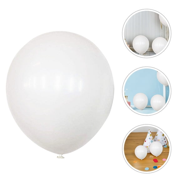 LOLIPPYY 200Pcs White Latex Balloons for Birthday Party Wedding Balloon Decorations