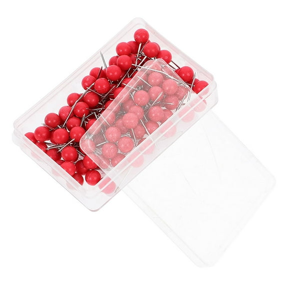 LOLIPPYY 200pcs Red Stainless Steel Small Marking Pins for Craft ...