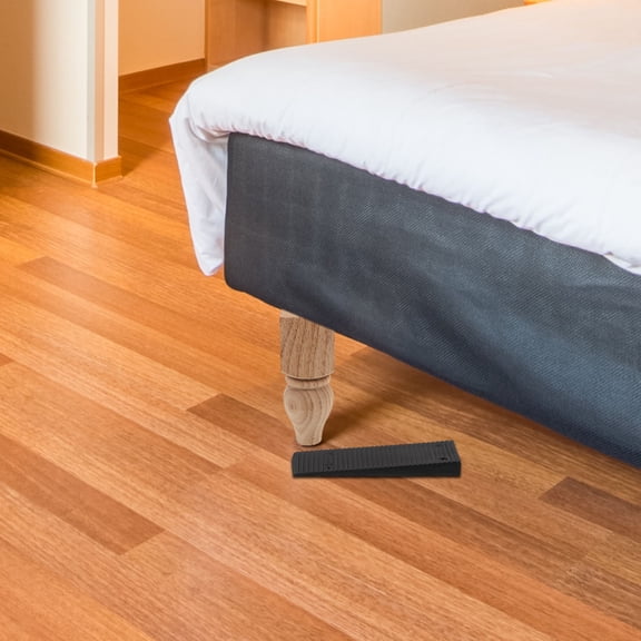 LOLIPPYY 200pcs Furniture Feet Levelers Shims Black Plastic For Cabinets