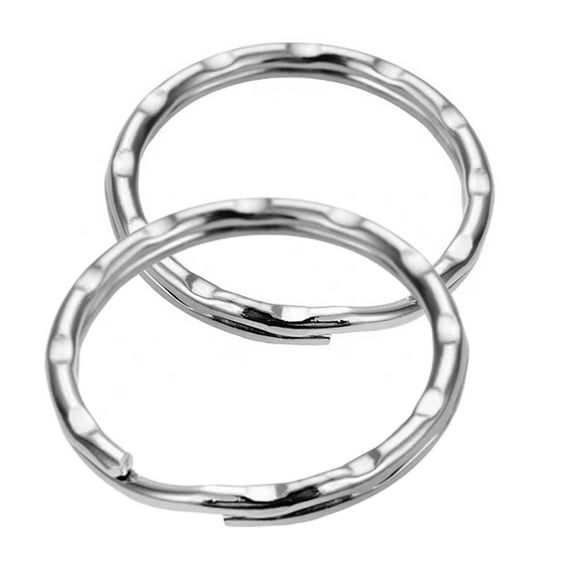 LOLIPPYY 200pcs Metal Key Rings Split Key Ring for Keys Secure Closure for DIY Projects