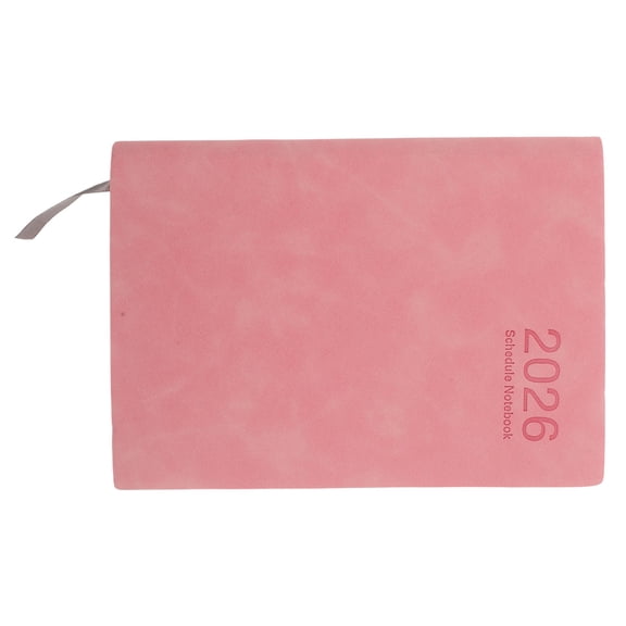 LOLIPPYY 2026 Business Planner Pink Paper Notebook for Appointment Scheduling and Journal