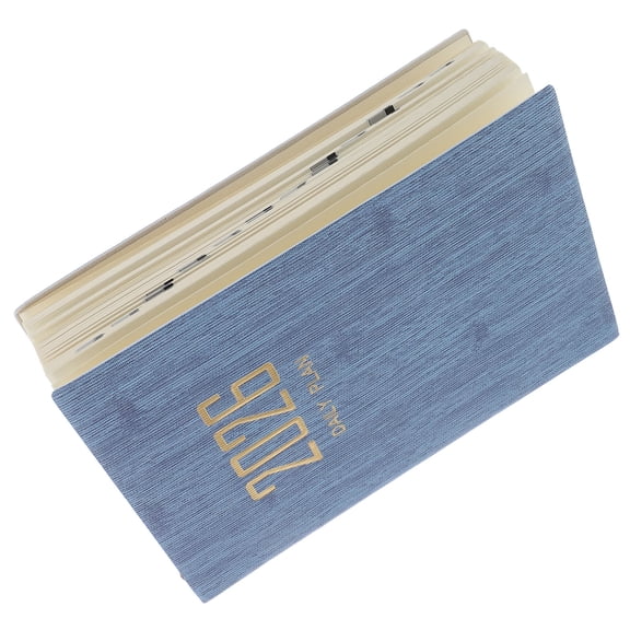 LOLIPPYY 2026 Daily Planner Notebook in PU Sky with Large Writing Space and Organizer for Scheduling
