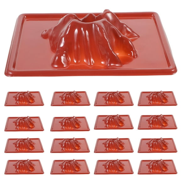 LOLIPPYY 20Pack Volcano Set Brown Plastic Scientific Experiment Prop for DIY Scientific Experiments