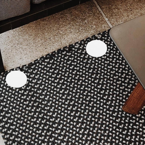 LOLIPPYY 20Pairs White Sticky Hook and Loop Dots for Secure DIY Craft Use on Carpets Tablecloths and Bed Sheets