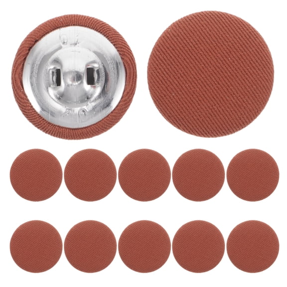 LOLIPPYY 20Pcs Aluminum Based Fabric Covered Buttons for Coat Shirt Sweater Tailoring DIY