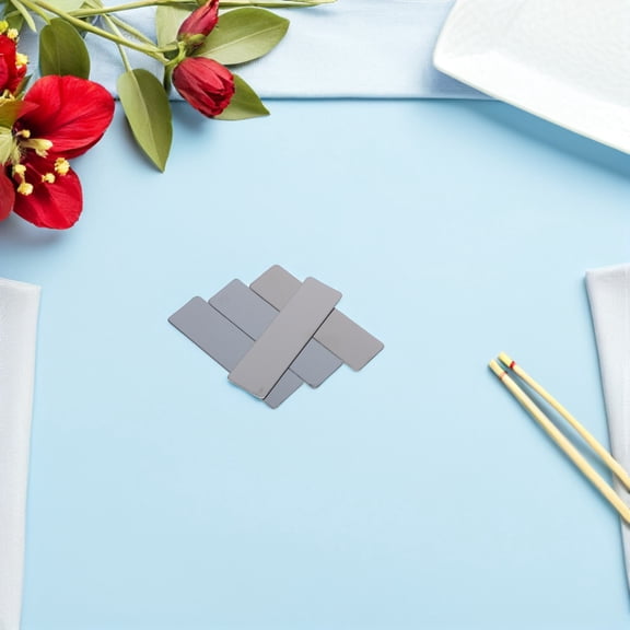 LOLIPPYY 20Pcs Assorted Color Blank Metal Tags for Engraving Perfect for Custom Nameplates and Event Badges