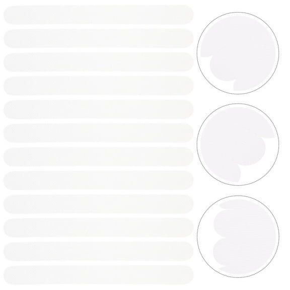 LOLIPPYY 20Pcs Bathroom Anti Slip Strips with Rugged Waterproof Backing for Stairs Marble and Wood Floors