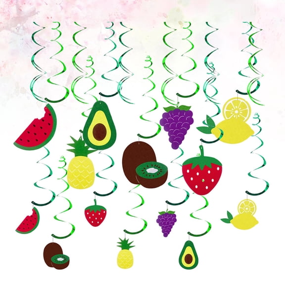 LOLIPPYY 20Pcs Birthday Party Decor Assorted Color Spiral Ornament Made from Safe Material