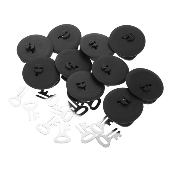 LOLIPPYY 20Pcs Black Bank Closure Plugs with Tight Fit for Home Coin Bank Use