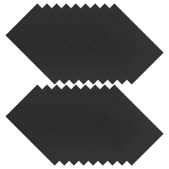 LOLIPPYY 20Pcs Black Craft Foam Sheets Smooth Paintable Surface for School Art and Poster Presentations