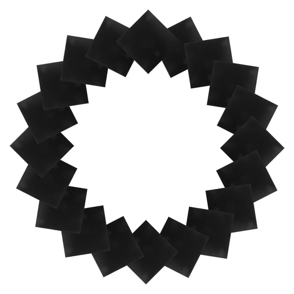 LOLIPPYY 20Pcs Black Laser Testing Paper Glossy Surface for Sharp Spot Outlines and Durable Engraving Evaluation