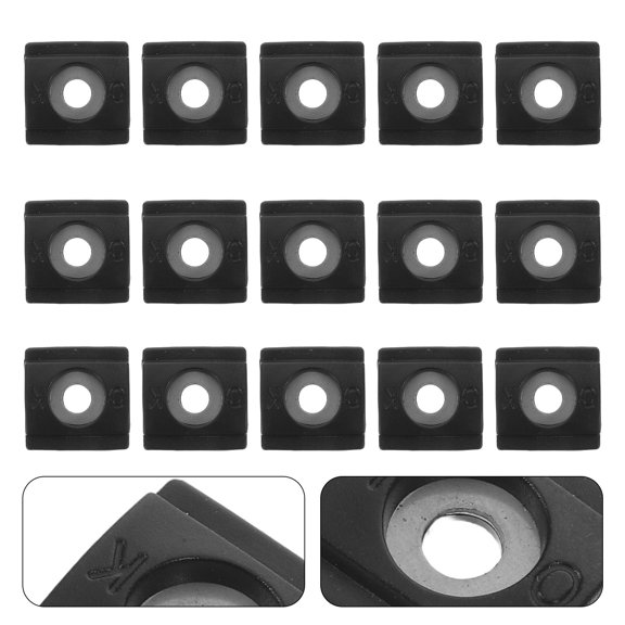 LOLIPPYY 20Pcs Black Sliding Window Limiter Lock Replacement with Stainless Steel Construction for Home Security