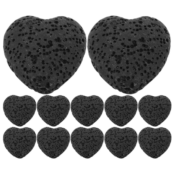 LOLIPPYY 20-Piece Black Volcanic Rock Diffuser Stones for Essential Oils, Reusable Aromatherapy Stones for Home and Office