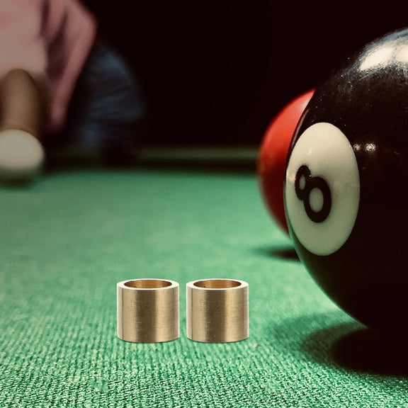 LOLIPPYY 20Pcs Brass Billiard Cue Tip Ferrules Replacement Parts for Snooker Pool Cue Sticks