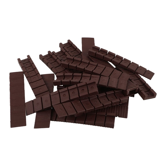 LOLIPPYY 20Pcs Brown Furniture Leveling Shims Wedges for Tables Cabinets and Chairs