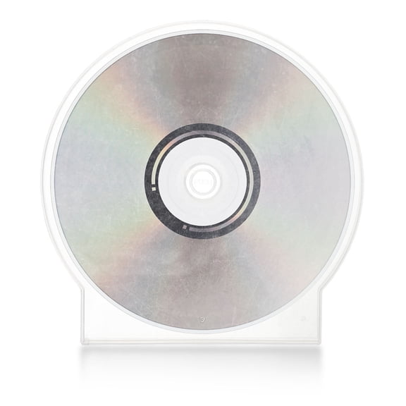 LOLIPPYY 20Pcs Clear Clamshell Dvd Holder with Stylish Halfround Design for Protective Disc Storage