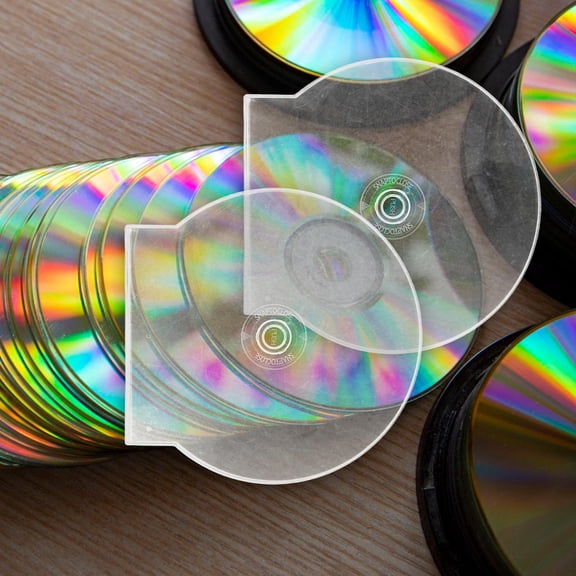 LOLIPPYY 20Pcs Clear Clamshell Dvd Holder with Stylish Halfround Design for Protective Disc Storage