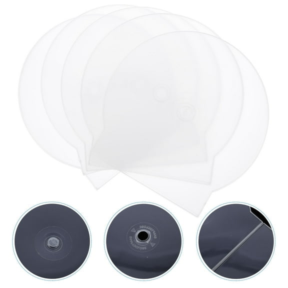 LOLIPPYY 20Pcs Clear Plastic Optical Disks Storage Box for Cd Storage with Absorption Feature