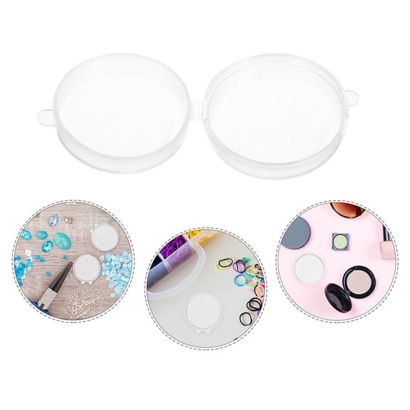 LOLIPPYY Set of 20 Transparent Plastic Containers Lightweight and Compact for Sample Storage and Organization