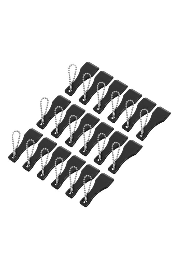 20Pcs Compact Black Plastic Scratch Off Keychain for Easy Lotto Ticket Scratching